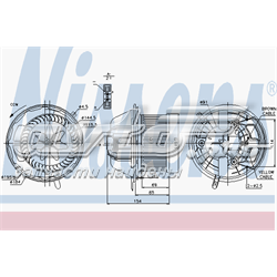 700 6403 Autotechteile silniczek wentylatora nagrzewnicy (ogrzewacza wnętrza)