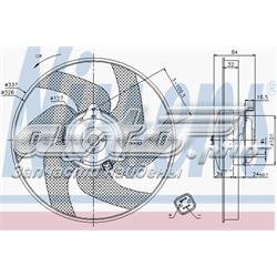 85666 Nissens wentylator elektryczny układu chłodzenia kompletny (silnik+wirnik)