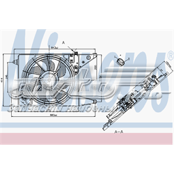 Dyfuzor chłodnicy, w komplecie z silnikiem i wirnikiem Renault (RVI) 0130307107 cena, od 90,17 USD
