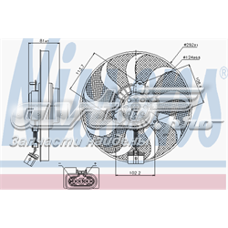 85715 Nissens Wentylator elektryczny układu chłodzenia kompletny (silnik+wirnik)