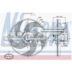 85672 Nissens wentylator elektryczny układu chłodzenia kompletny (silnik+wirnik)