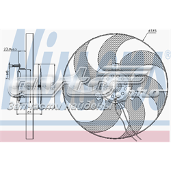 85676 Nissens Wentylator elektryczny układu chłodzenia kompletny (silnik+wirnik)