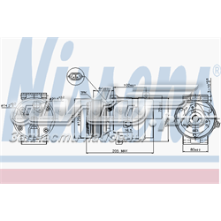 Sprężarka klimatyzacji 2763000QAB Renault (RVI)