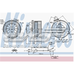 87153 Nissens silniczek wentylatora nagrzewnicy (ogrzewacza wnętrza)