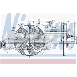Wentylator elektryczny układu chłodzenia kompletny (silnik+wirnik) Nissens 85683 cena, od 66,43 USD