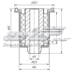 Tuleja (poduszka) przedniej belki 8200626965 Nissan/Infiniti