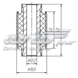 Silentblock wahacza tylnego dolnego MG0528 Metgum