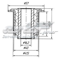 0909 Metgum Silentblock tylnego resoru tylny