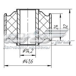 Silentblock amortyzatora tylnego Metgum MG0915 cena, od 2,83 USD