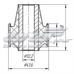 Do koszyka Silentblock amortyzatora tylnego Fiat Doblo II 263