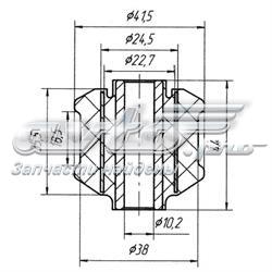 Do koszyka 4602801586 Mercedes Silentblock tylny (poduszka) reduktora mostu przedniego