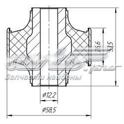 1328A Metgum Silentblock przedniego wahacza dolnego
