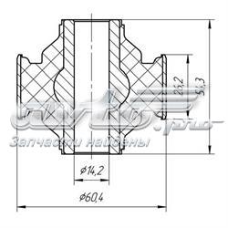 Silentblock przedniego wahacza dolnego Metgum 1503A cena, od 10,36 USD