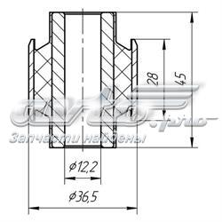 Do koszyka 57257 Metalcaucho Silentblock drążka poprzecznego (zawieszenia tylnego)