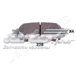 PP228AF Japan Parts Okładziny (klocki) do hamulców tarczowych tylne