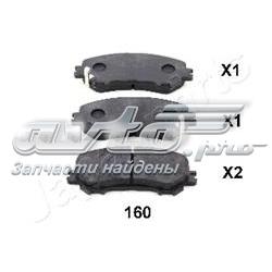 PA160AF Japan Parts Klocki hamulcowe przednie tarczowe