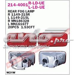 214-4001R-LD-UE Depo/Loro lampa zespolona zderzaka tylnego prawa