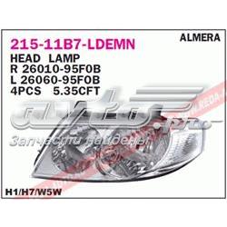 Reflektor prawy do Nissan Almera B10RS