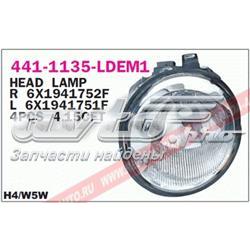 Reflektor prawy Volkswagen Lupo hatchback (6X, 6E) (1998 - 2005) cena, od 92,38 USD