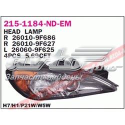 Reflektor prawy 89006453 Nissan/Infiniti