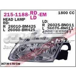 Reflektor lewy do Nissan Almera II N16