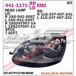 Do koszyka 1K6941030T VAG Reflektor prawy