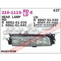 Reflektor lewy Mazda 626 3 GD