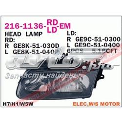 Reflektor prawy Mazda GE4T51030D cena, od 78,32 USD