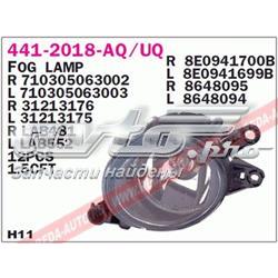 Lampa przeciwmgielna lewa Audi A4 B5 sedana (8D2) (1994 - 2001) cena, od 44,77 USD