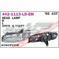 Reflektor prawy 1216498 Opel