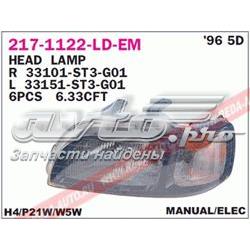 Do koszyka 54532436 Honda Reflektor lewy