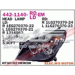 Reflektor prawy General Motors 1216562