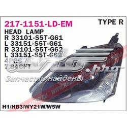 Reflektor lewy 33151S5TG61 Honda