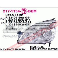 Reflektor prawy Honda CR-V 2 RD