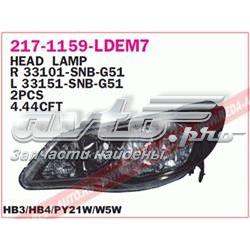 Reflektor prawy do Honda Civic FD, FA