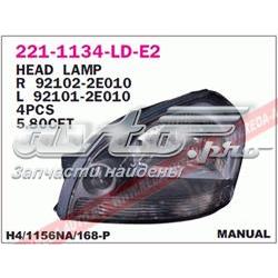 Reflektor prawy Hyundai Tucson I SUV (JM) (2004 - 2010) cena, od 133,81 USD