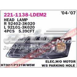 Reflektor lewy do Hyundai Sonata NF