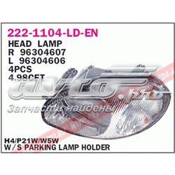 Reflektor lewy Daewoo Lanos sedana (KLAT) (1997 - 2008) cena, od 83,00 USD