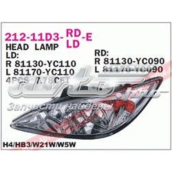 Reflektor lewy Toyota Camry 5 V30