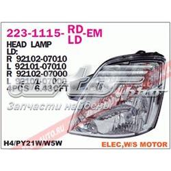 Reflektor prawy KIA Picanto I hatchback (BA) (2003 - 2007) cena, od 123,07 USD