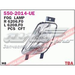 Lampa przeciwmgielna lewa Peugeot/Citroen 00006208F0