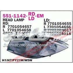 Reflektor prawy do Renault Megane II LM0, LM1