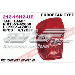 Do koszyka Lampa zespolona tylna prawa Toyota RAV4 II XA2