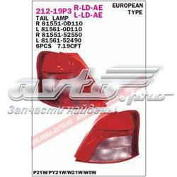 Lampa tylna Toyota Yaris