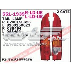 Lampa tylna Nissan Kubistar