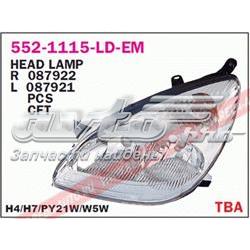 Reflektor prawy do Citroen C5 I DC