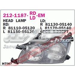 Reflektor prawy Toyota Avensis 1 T22