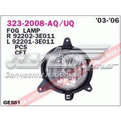 Lampa przeciwmgielna prawa Hyundai/Kia 922023E010 cena, od 49,37 USD