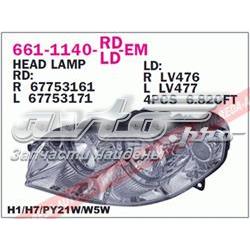 Reflektor lewy 46849385 Fiat/Alfa/Lancia