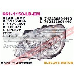 Reflektor lewy Fiat Doblo I awangarda (223) (2001 - 2010) cena, od 117,60 USD